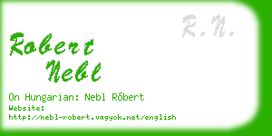 robert nebl business card