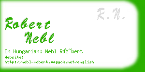 robert nebl business card